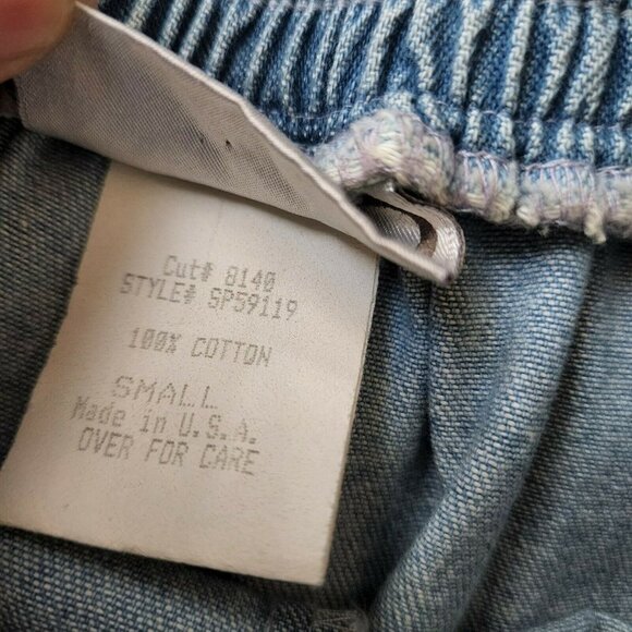 Vintage saint germain paris sz Small pants Womens Jeans Leather Patch Trousers‎ - Picture 4 of 11